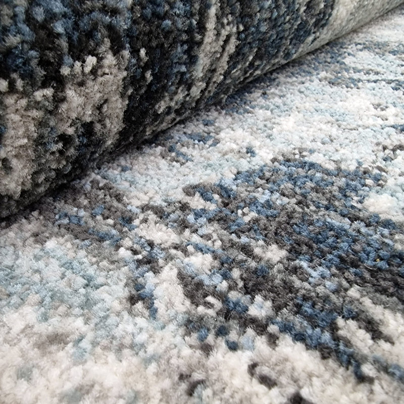 Williston Roseline Tufted Grey/Blue/Cream Rug & Reviews Wayfair